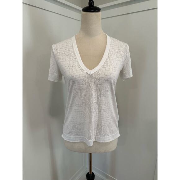 Zadig & Voltaire Wassa Burn V Neck Tshirt Size XS - Picture 1 of 3